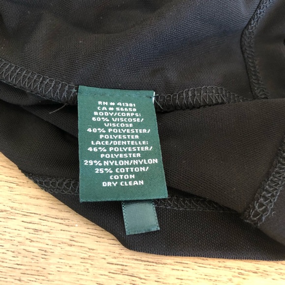 NEW Lauren Ralph Lauren Black Lace Sleeveless Top - Picture 11 of 11